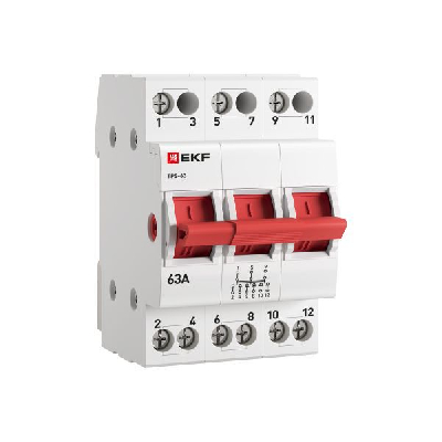 Переключатель трехпозиционный ТПС-63 3P 63А PROxima EKF TPS363