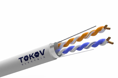 Кабель витая пара F/UTP 2х2х24AWG кат.5E PVC TOKOV ELECTRIC TKE-C06-F22-5E-305-PVC