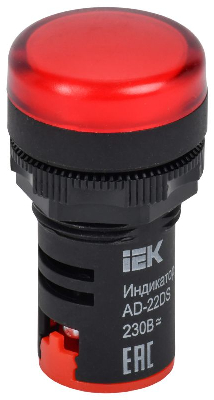 Арматура светосигнальная AD-22DS 230В красн. ИЭК BLS10-ADDS-230-K04