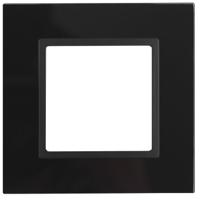 Рамка 1-м 14-5101-05 стекло Elegance черный+антрацит ЭРА Б0034474