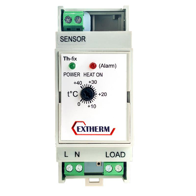 Термостат мех. для площадок; грунта; пола 16А на DIN-рейку Extherm Th-fix