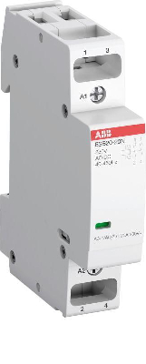Контактор ESB20-20N-01 модульный (20А АС-1 2НО) катушка 24В AC/DC ABB 1SBE121111R0120