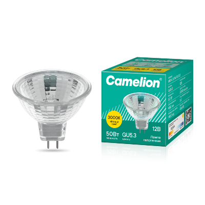 Лампа галогенная MR16 50Вт 12В Camelion 3060