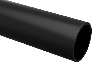 Труба гладкая ПВХ жесткая d20мм черн. (дл.3м) Plast EKF trg-20b-3m