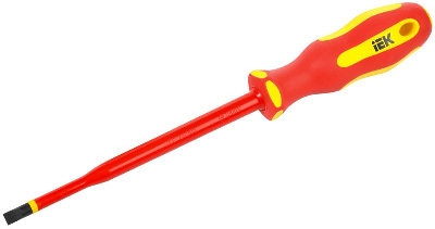 Отвертка диэлектрическая SLIM SL6.5х150 Т2 ARMA2L 5 IEK A2L5-SC31-T2-SL-65-150