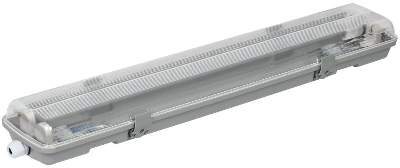 Светильник ДСП 2102 под LED лампу 2хT8 600мм IP65 ИЭК LDSP0-2101-2X060-K01