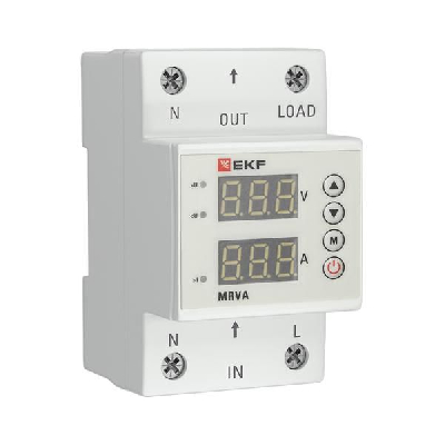 Реле напряжения и тока с дисплеем MRVA 40А PROxima EKF MRVA-40A