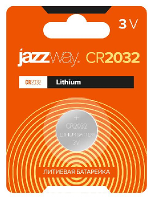 Элемент питания литиевый CR2032 BL-1 JAZZway 2852892