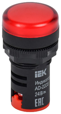 Арматура светосигнальная AD-22DS 24В AC/DC красн. ИЭК BLS10-ADDS-024-K04