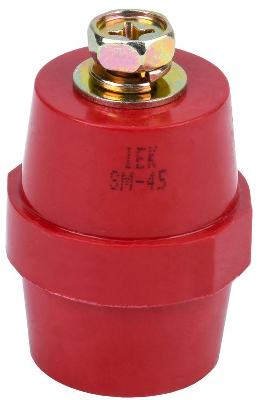 Изолятор SM45 (М8) силовой с болтом IEK YIS11-45-14-B
