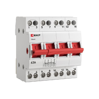 Переключатель трехпозиционный ТПС-63 4P 63А PROxima EKF TPS463
