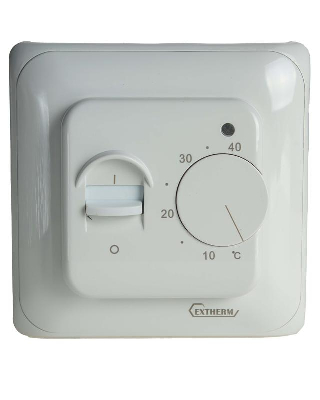Термостат мех. MT-26 датчик пола +5/+40град.C 230В 16А 3.5кВт бел. Extherm MT-26