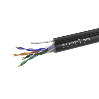 Кабель UTP 4х2х24AWG кат.5е медь с тросом Standart 305м (м) SUPRLAN 01-0322