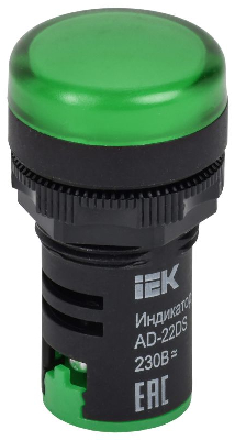 Арматура светосигнальная AD-22DS 230В зел. ИЭК BLS10-ADDS-230-K06