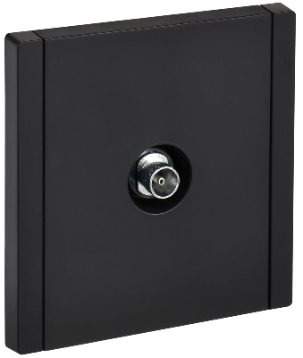 Розетка TV оконечная FORTE&PIANO FP128 черн. IEK FP-A10-O-K02