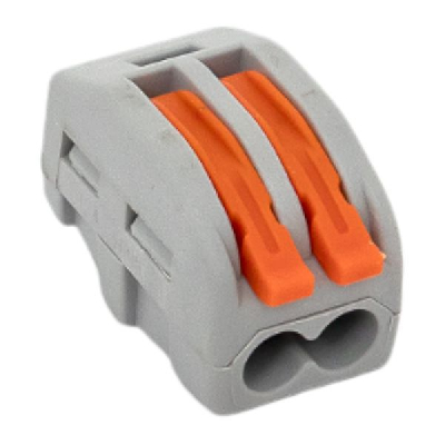 Клемма СМК-412 с рычагом 2 отверстия 0.08-2.5кв.мм (уп.100шт.) PROxima EKF plc-smk-412
