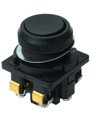 Кнопка КЕ-011/1 2з цилиндр 10А 660В IP40 черн. Электротехник ET507206