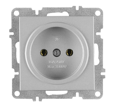 Розетка 1-м СП LAVIN/KAREN 16А IP20 без заземл. механизм сер. ARVIA 50 03 2000 215