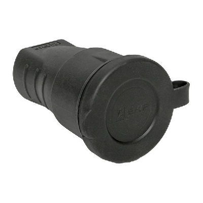 Розетка переносная 16А 230В 2P+PE с защ. крышкой IP44 каучук EKF RPS-012-16-230-44