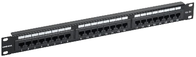 Патч-панель 1U кат.5е UTP 24 порта (Krone) GENERICA ITK PP24-1UC5EU-K05-G